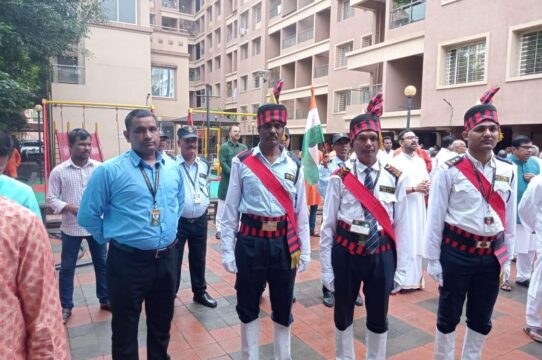 Guard contingent at a society ceremony